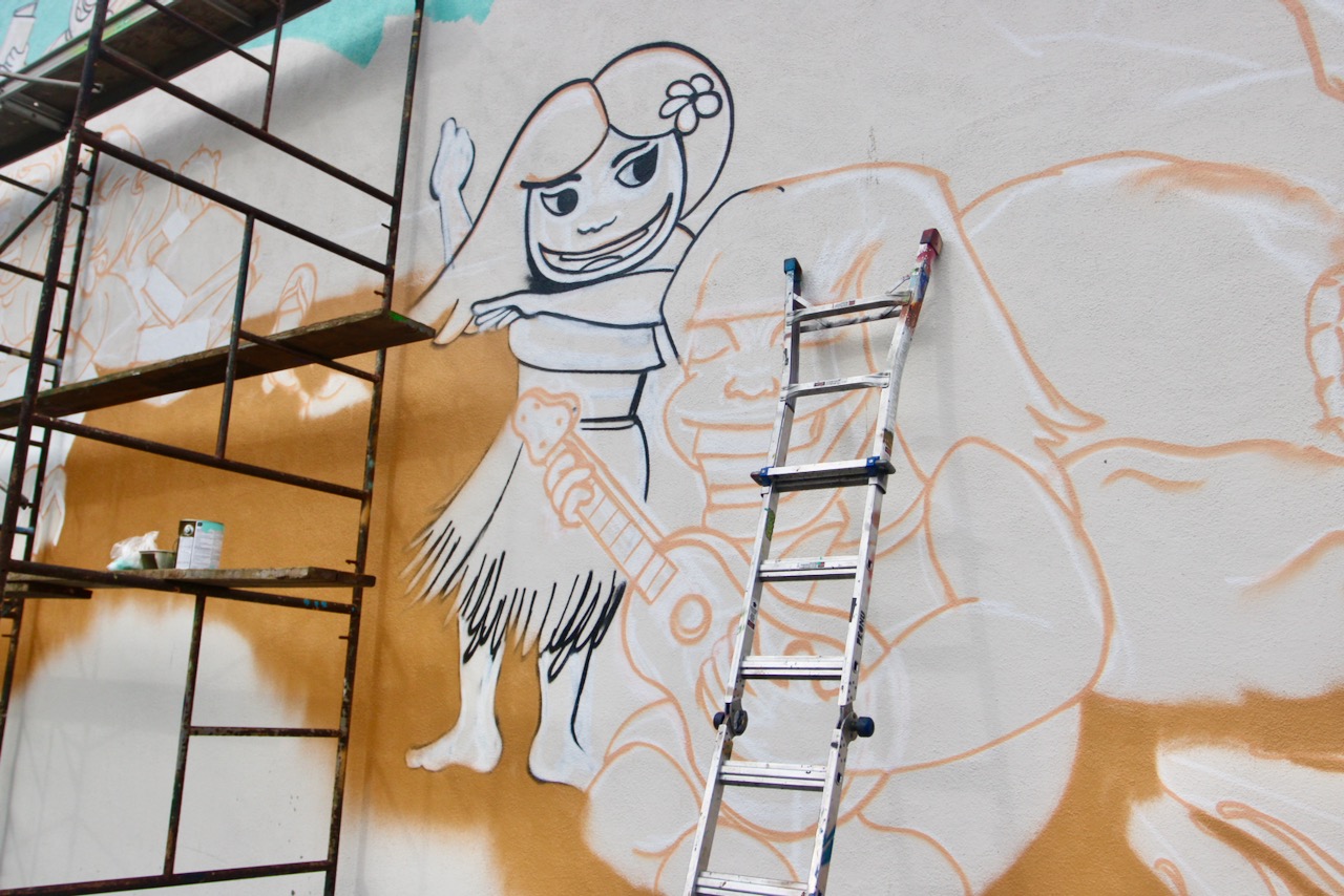 Mural Creation Day 2