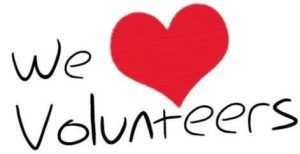 We love volunteers