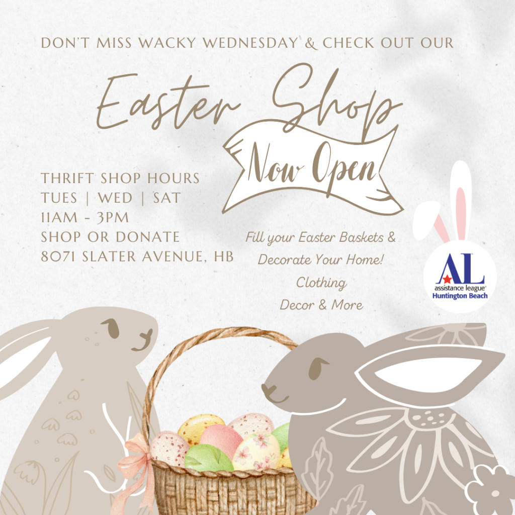 Hop on Over! Our Easter Shop is Open 3.6.24