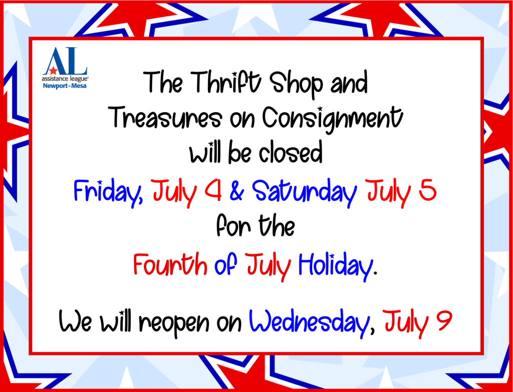 The Shops are Closed Friday & Saturday