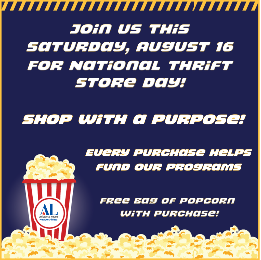 Join Us for this Saturday, August 16th for National Thrift Store Day!