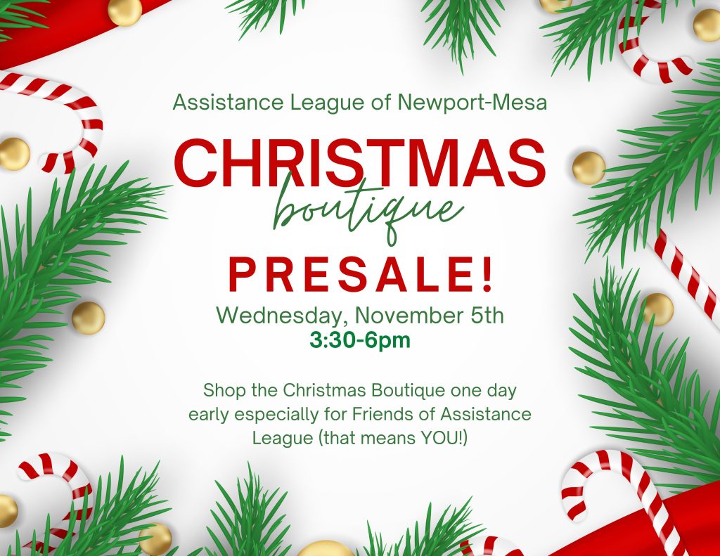 Friends and Family Christmas Boutique Early Shopping Day!