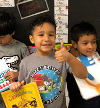 Boy giving the thumbs-up sign