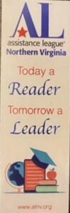 A bookmark made for the Readers and Leaders event