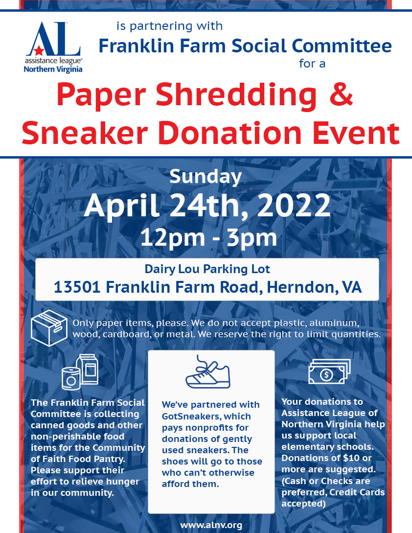 Paper shred event flyer