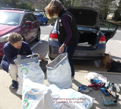 Members Collecting got sneakers bags