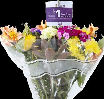 An image of a bouquet purchased from Giant Foods