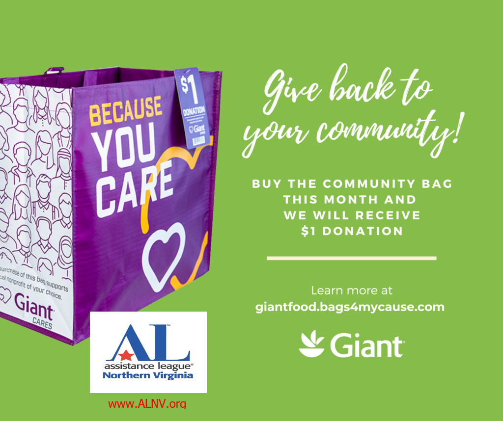 Image promoting Giant Tote bag sales for ALNV