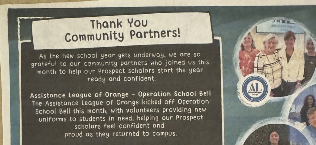 Operation School Bell Recognized