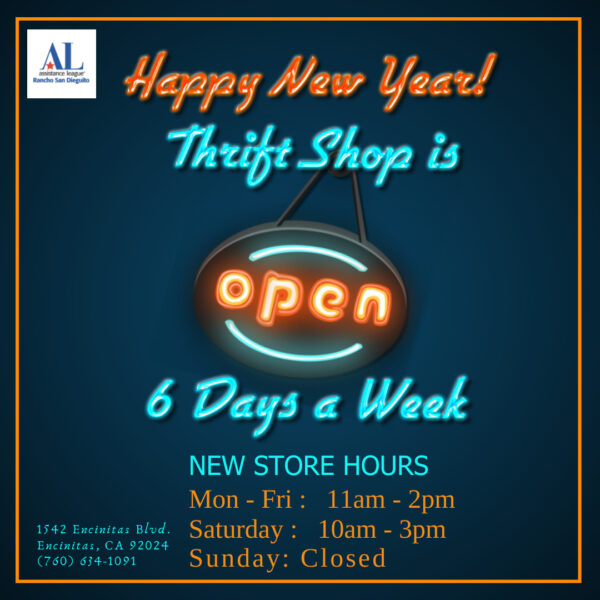 ThriftShop Hours updated 13JAN22