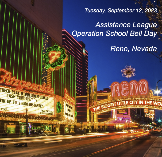 City of Reno Proclaims Sept. 12, 2023 as Assistance League Operation School Bell Day