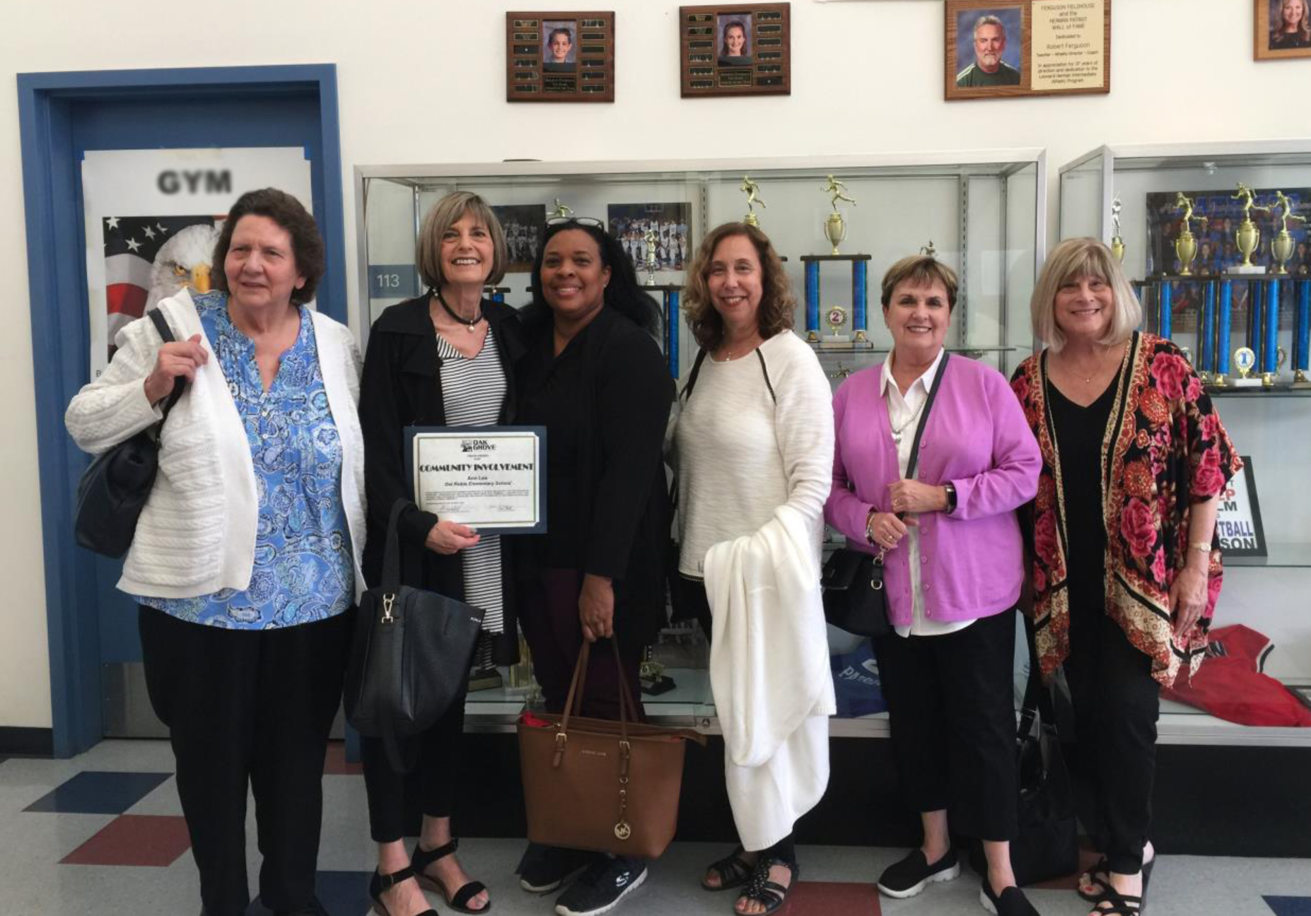 DelRoble RAL volunteers with Community Achievement Award