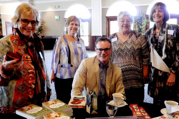 Members with Bruce Cameron at Lunch with the Authors