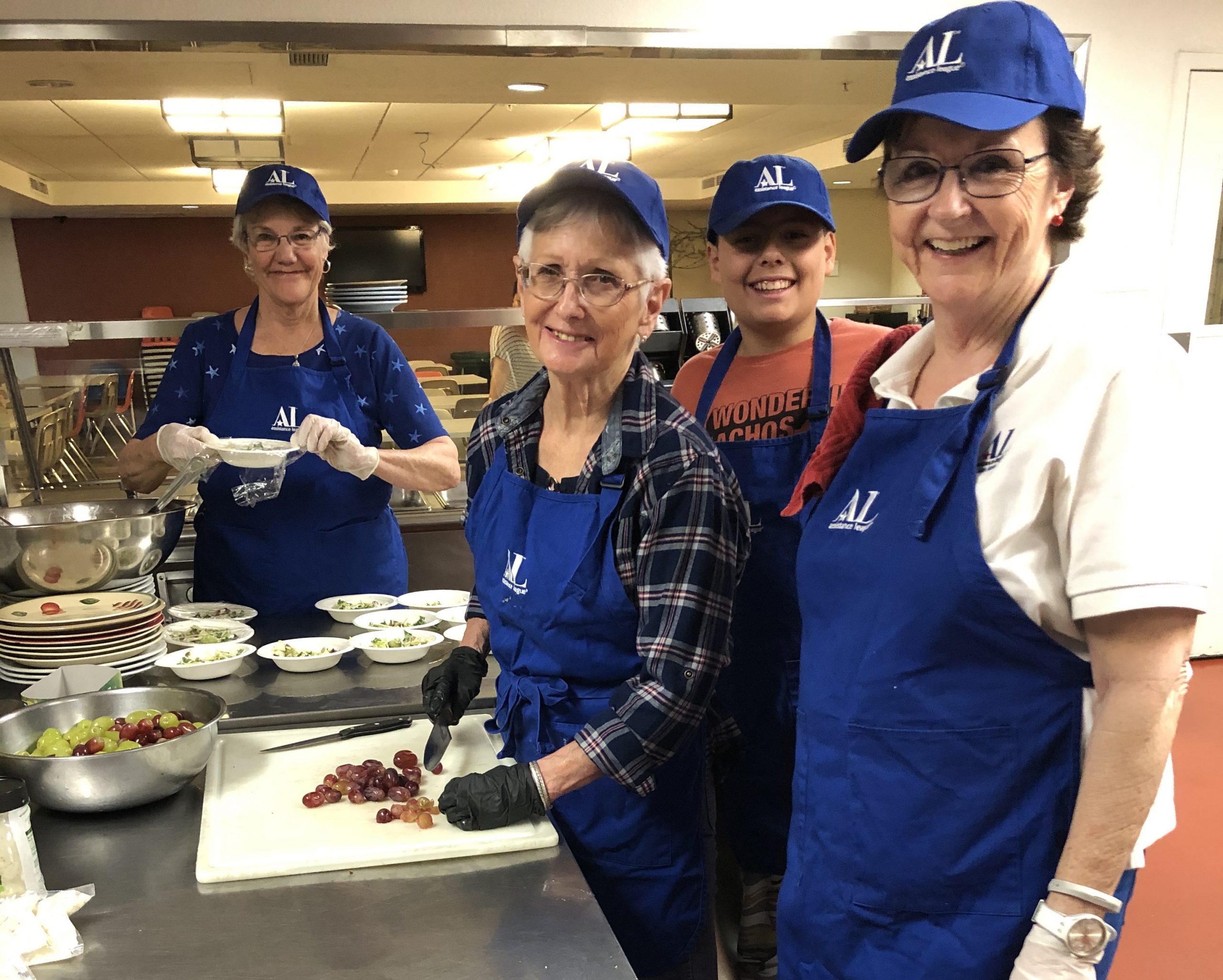 Cooking dinner at Family Supportive Housing