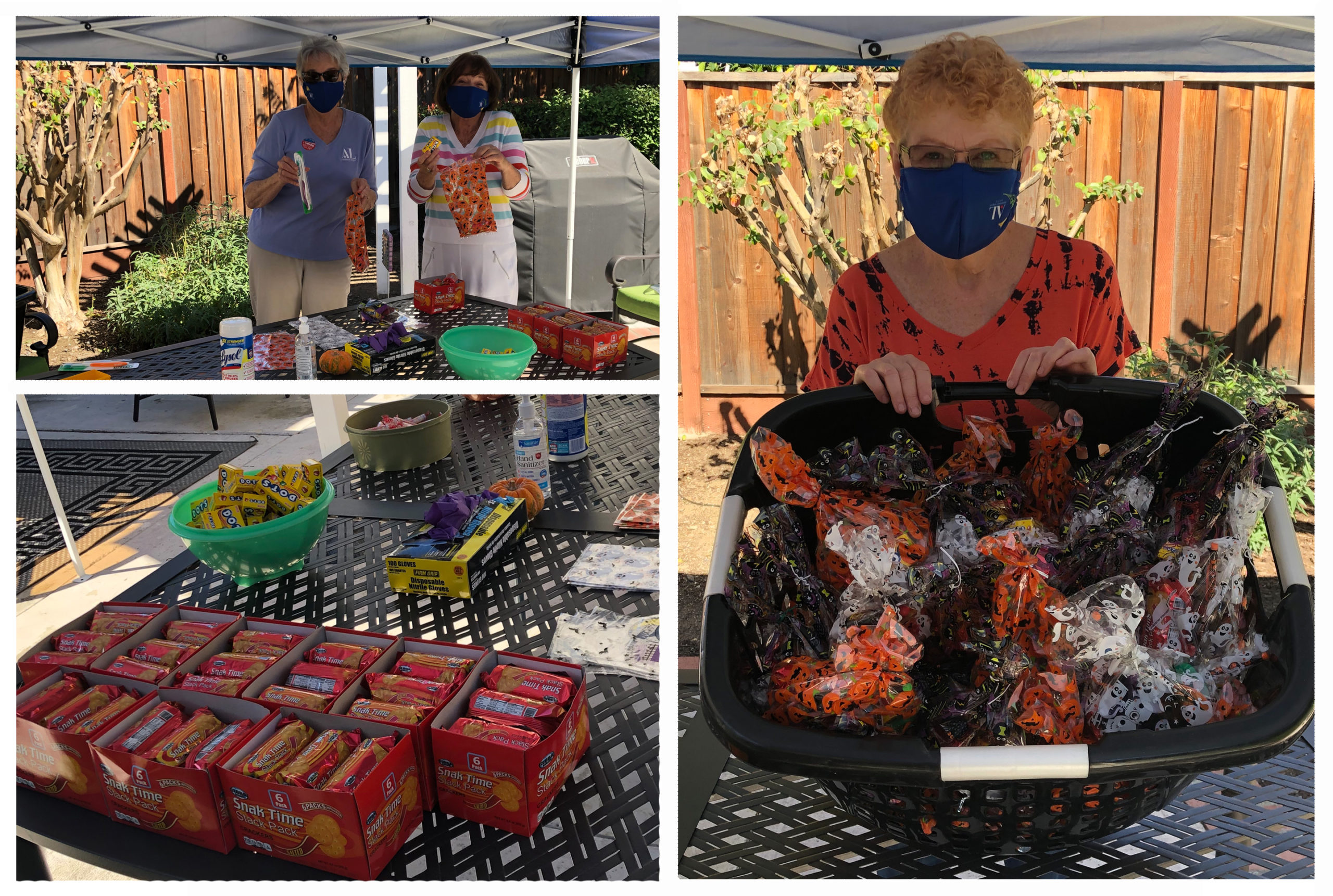 Assembling Halloween Goodie Bags for FSH