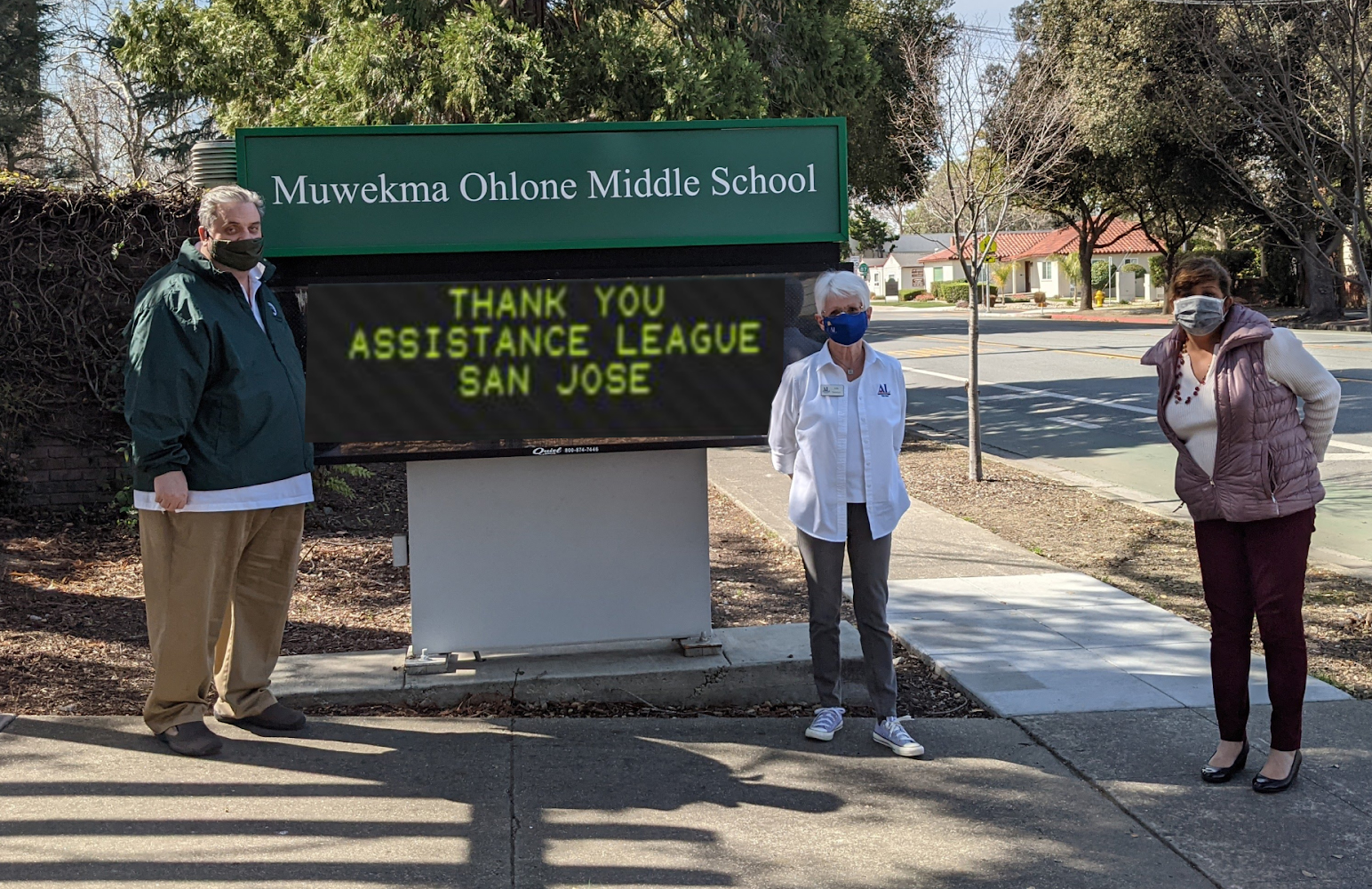 Thank You for ALSJ and Barnes & Noble Book Donations to Ohlone Middle School