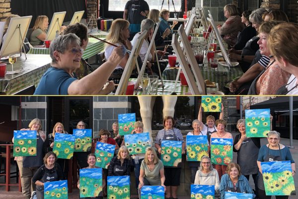 Painting Sunflowers fundraiser