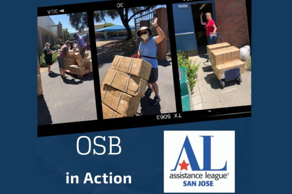 OSB volunteers unloading boxes from the truck