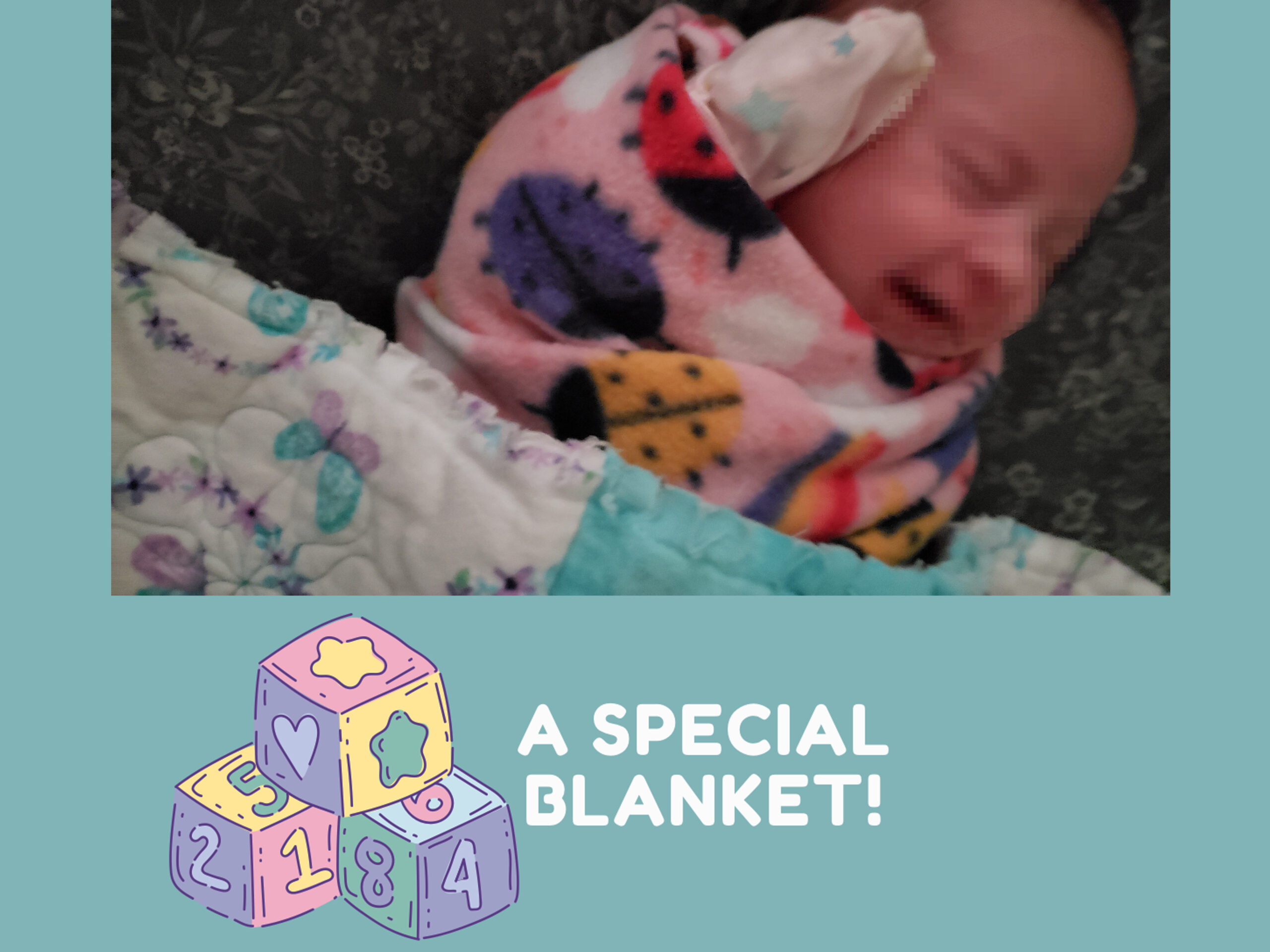 Baby in Caring Hands Blanket