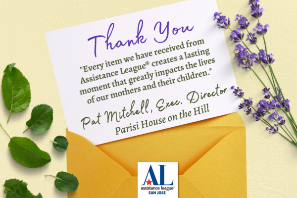 Thank You note from Parisi House