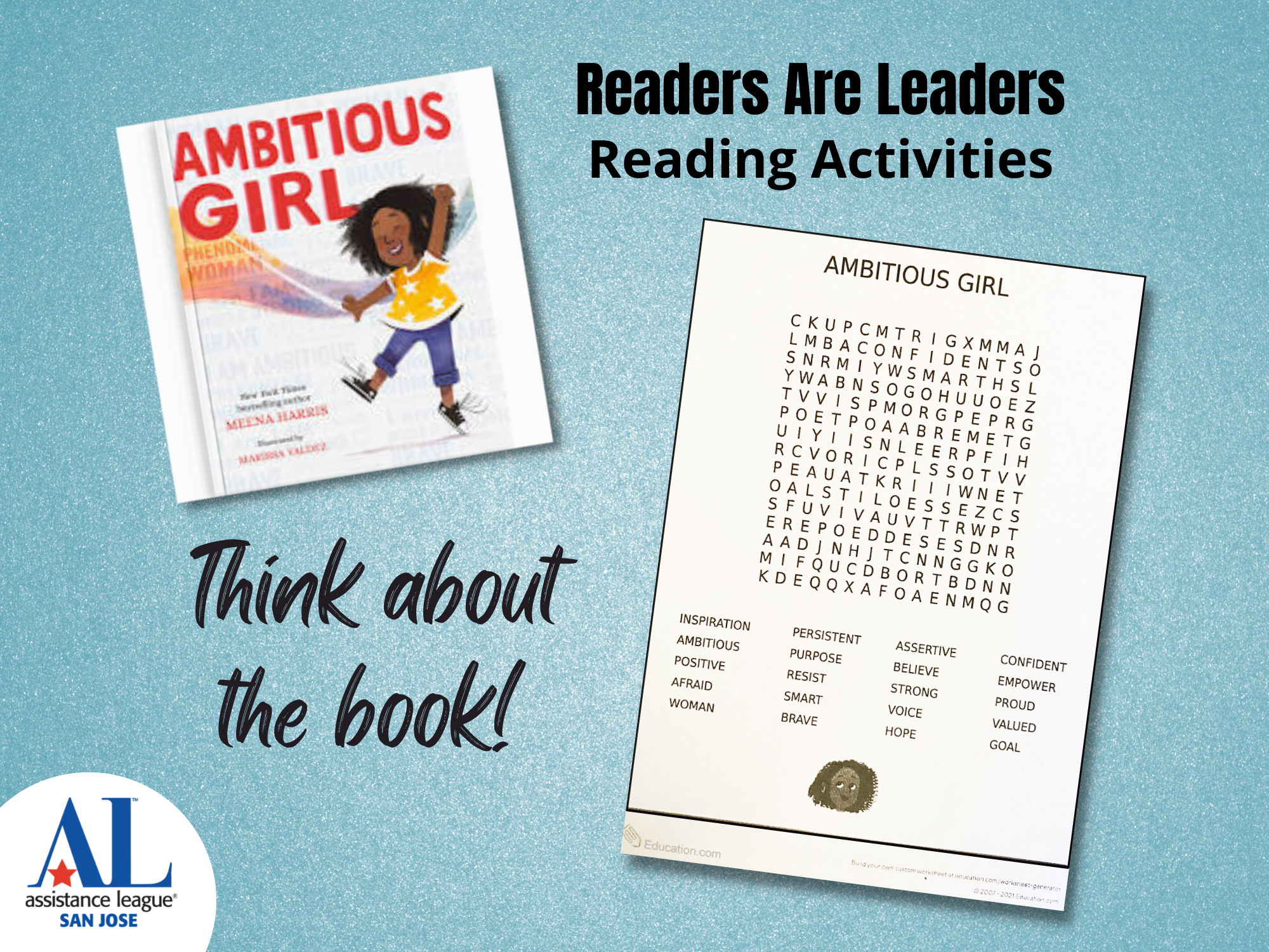 Ambitious Girl Reading Activity