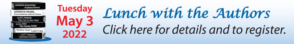 Click here for details and to register for Lunch with the Authors May 3
