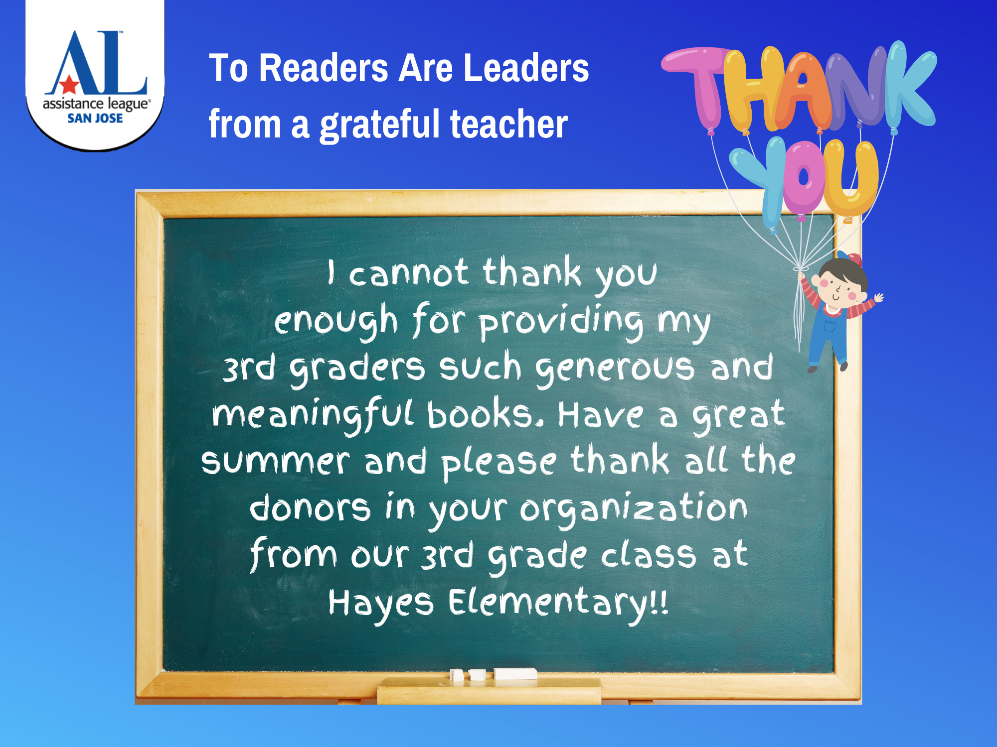 Thank You from a Grateful Teacher