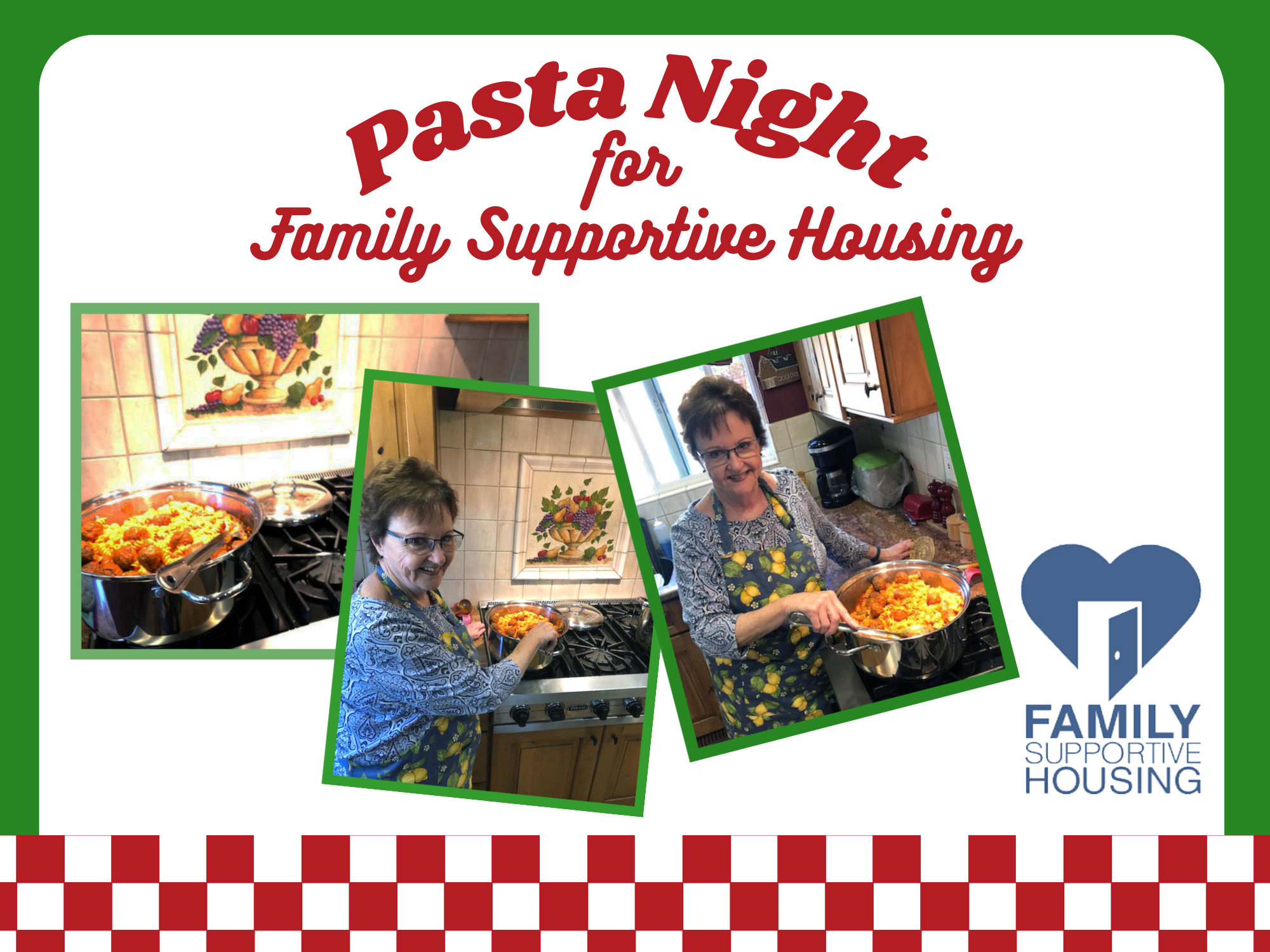 Pasta Night for Family Supportive Housing