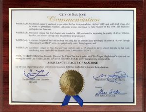 City of San Jose Commendation for OSB