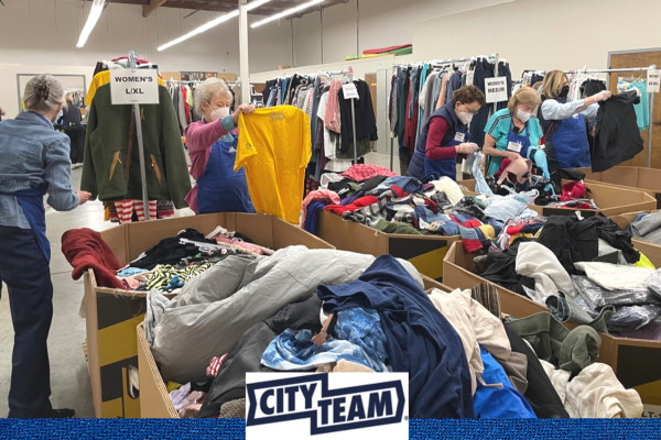 Sorting Donated Clothing at CityTeam