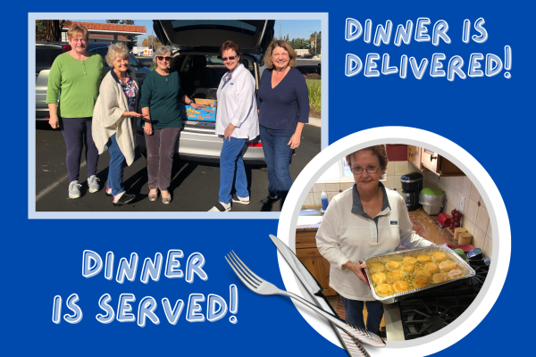 Dinner Delivered and Served at Family Supportive Housing