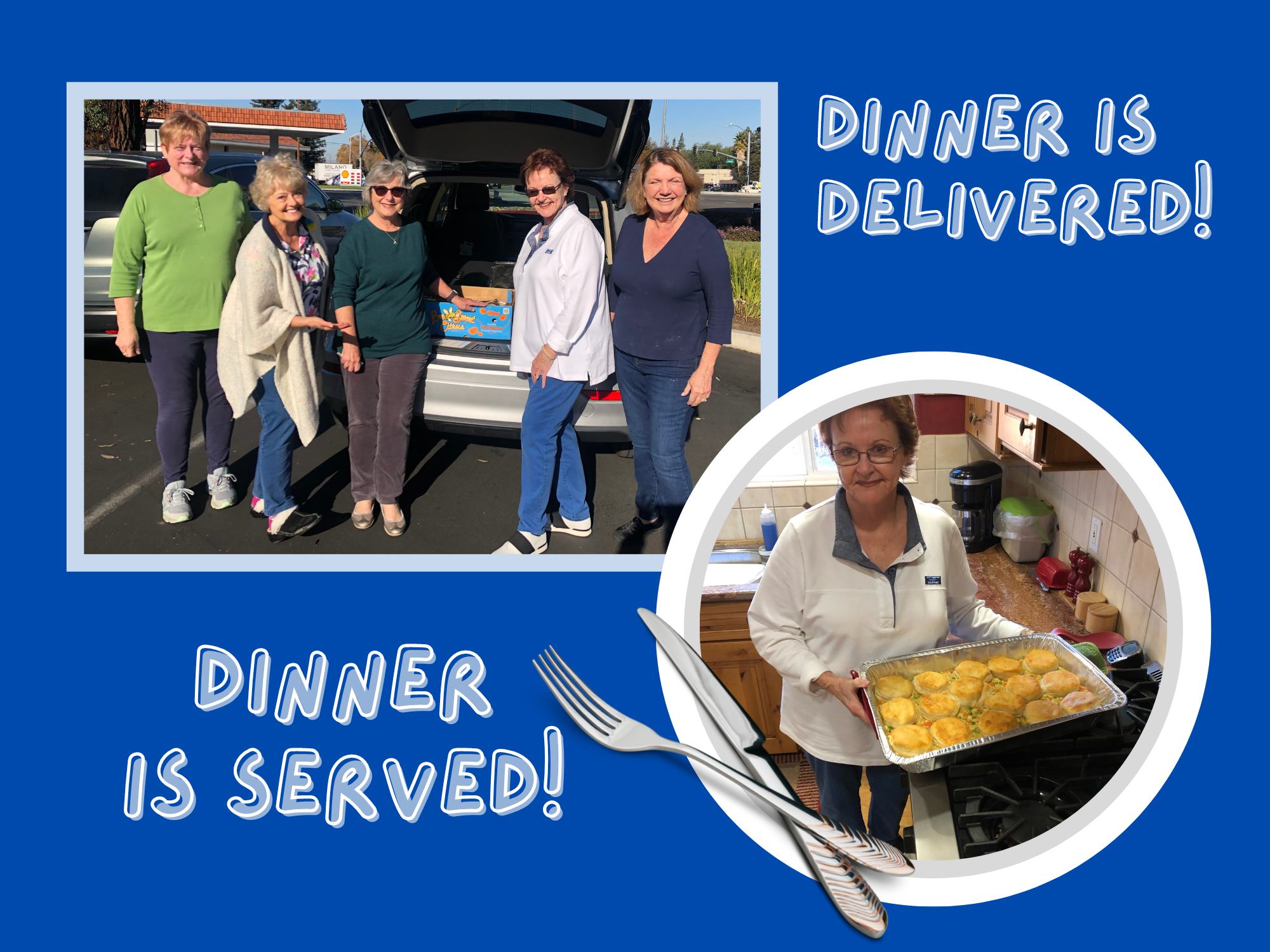 Dinner Delivered and Served at Family Supportive Housing