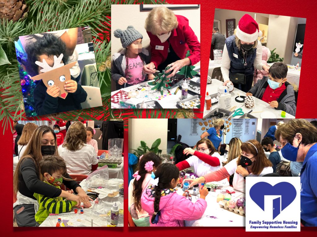 Holiday Crafting at Family Supportive Housing Assistance League San