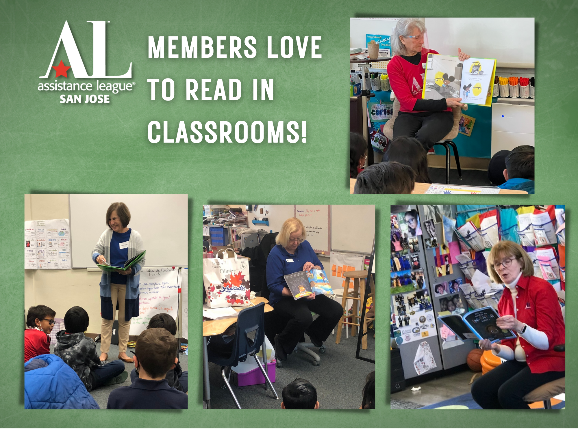 Readers Are Leaders - volunteers read in classrooms