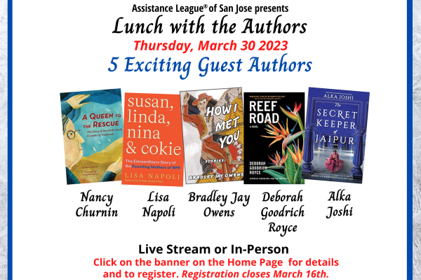 Lunch with the Authors - 5 Exciting Guest Authors