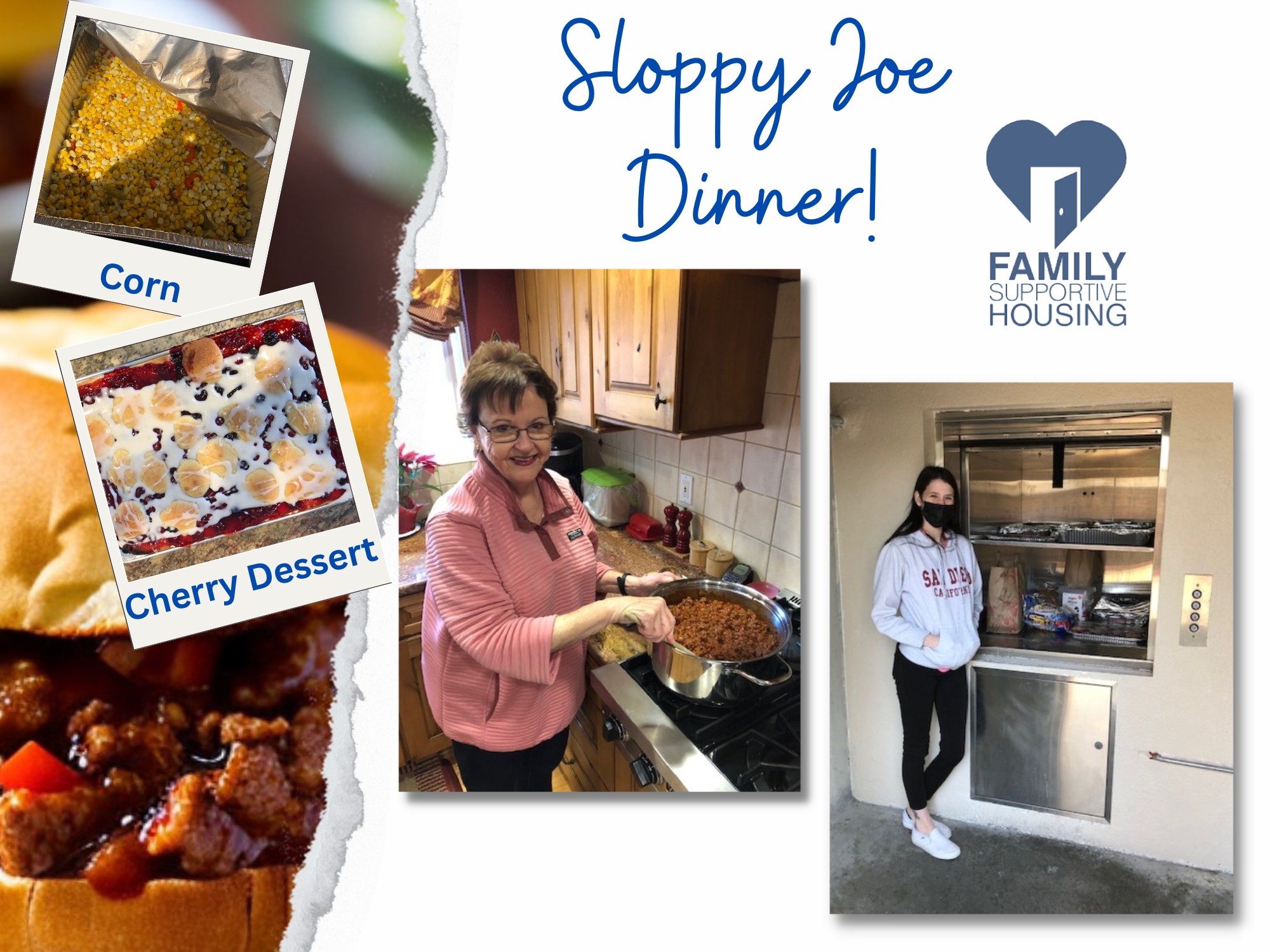 Sloppy Joe Dinner for Family Supportive Housing