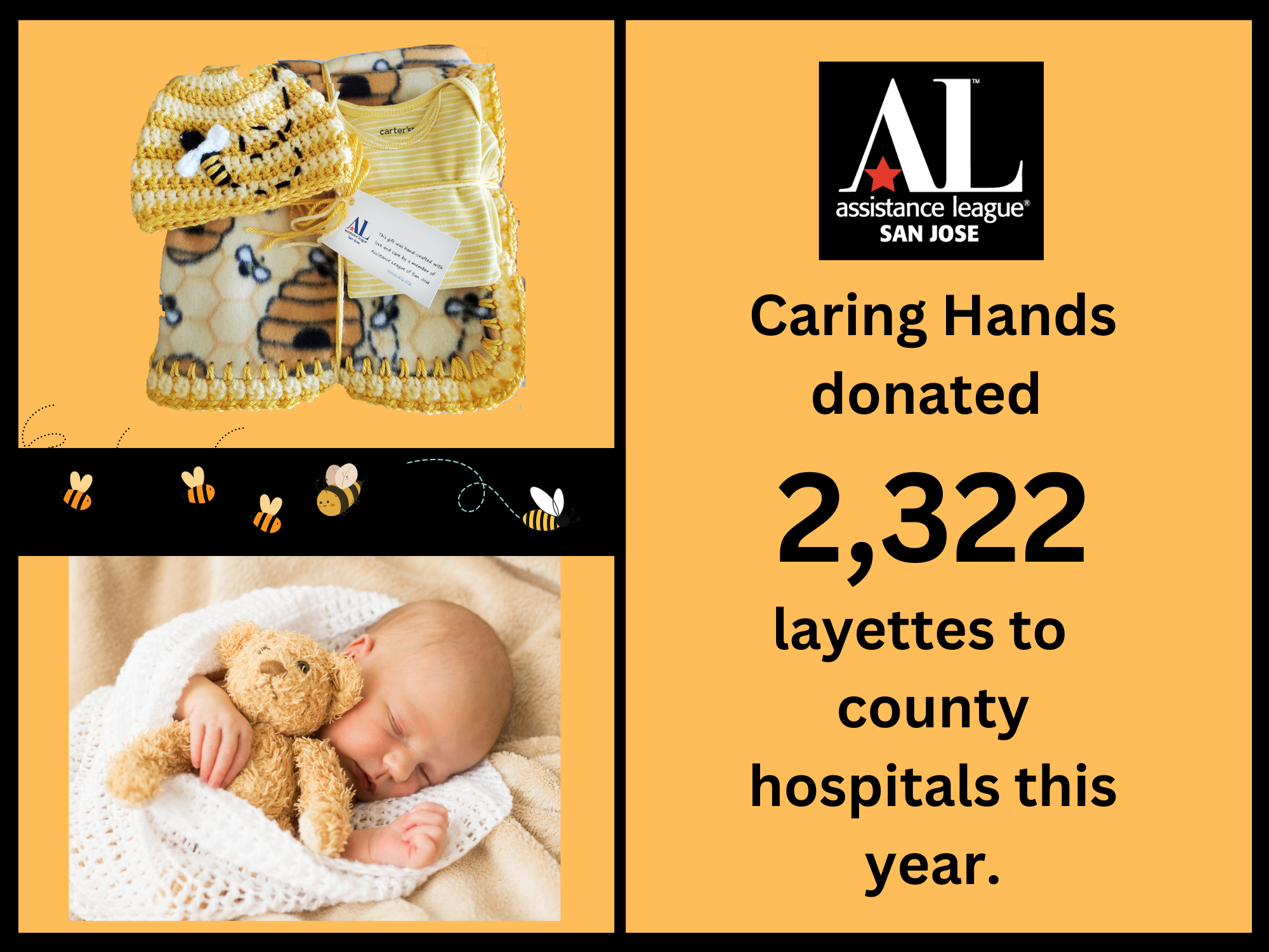 Caring Hands donated 2,322 layettes