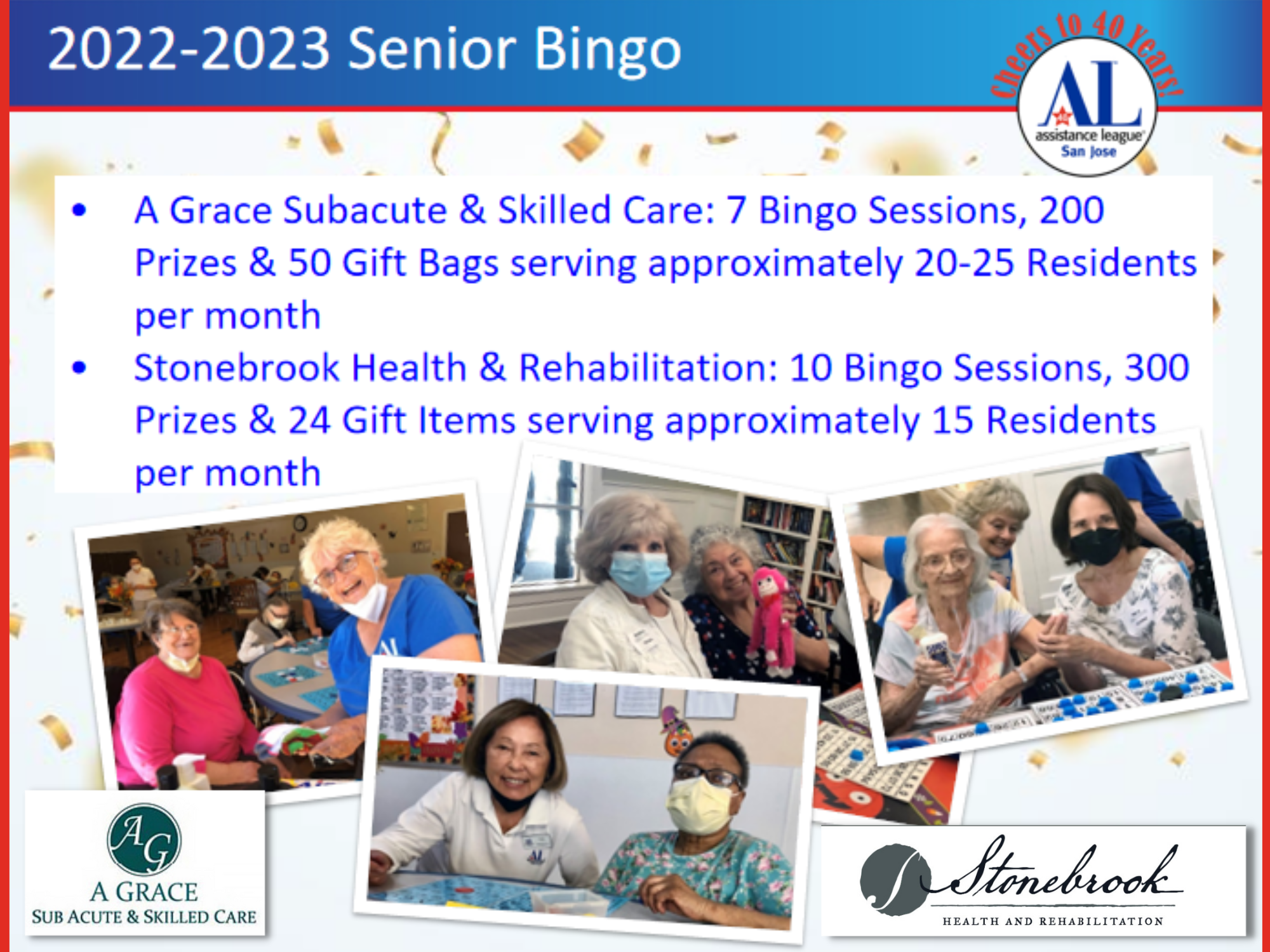 2022-23 Senior Bingo Stats