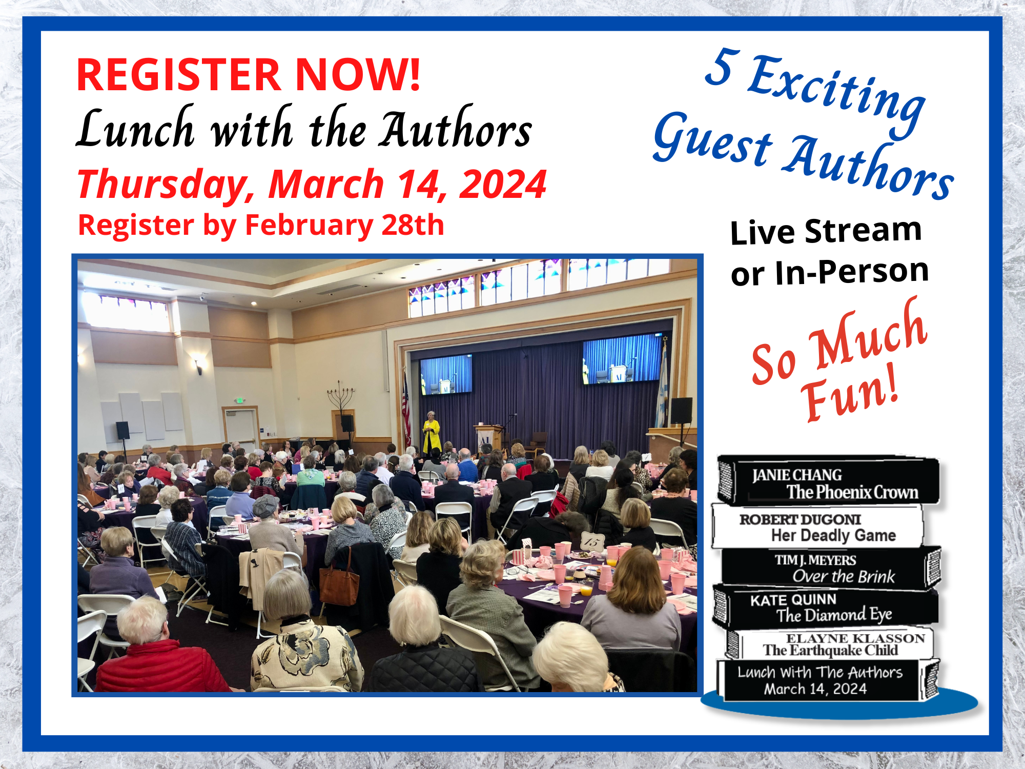 Register Now for Lunch with the Authors