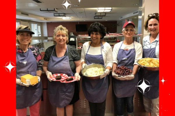Cooking dinners for Family Supportive Housing