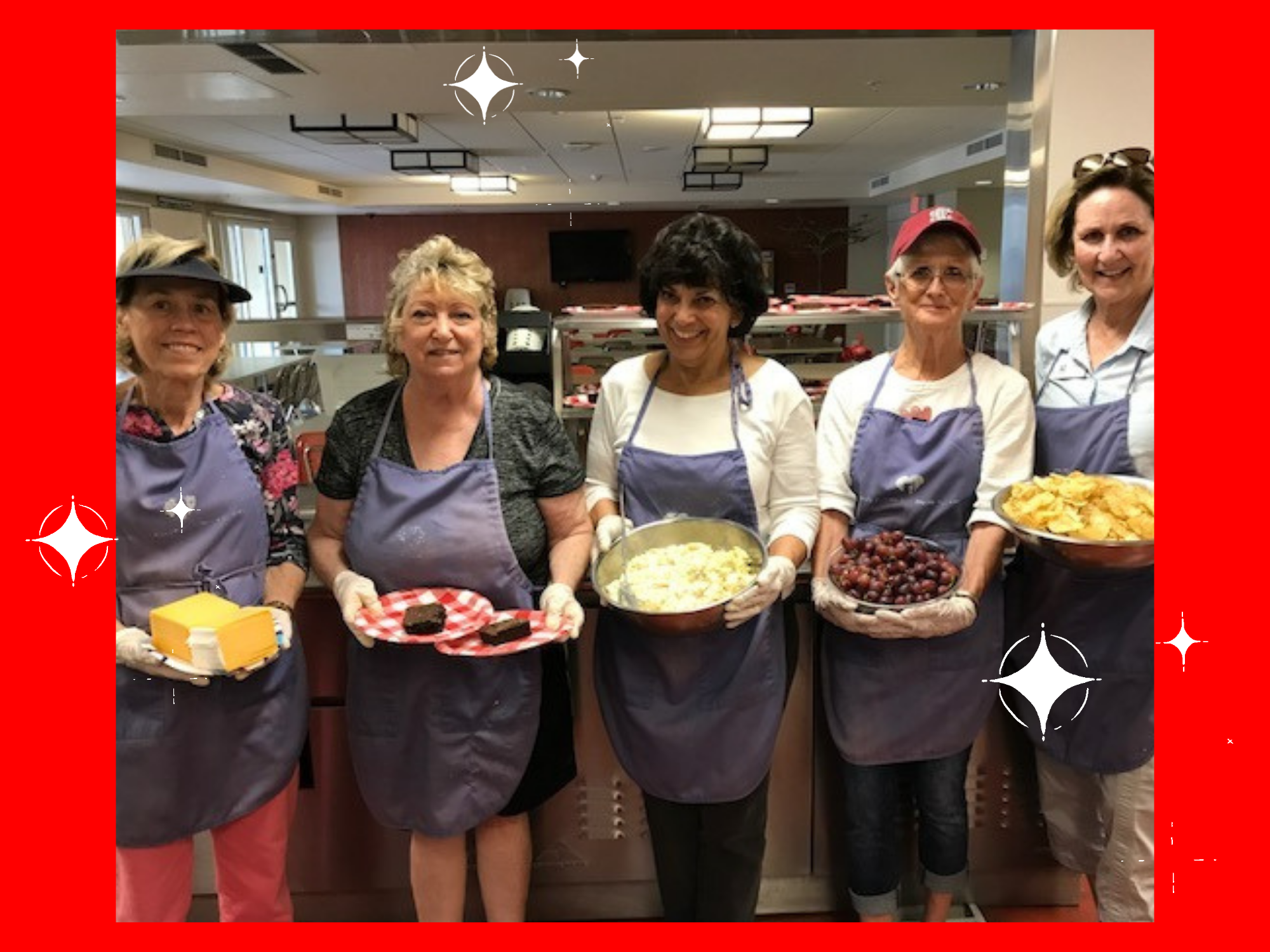 Cooking dinners for Family Supportive Housing