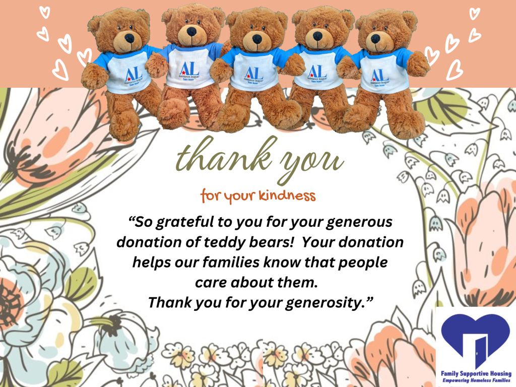 Thank You from Family Supportive Housing Assistance League San