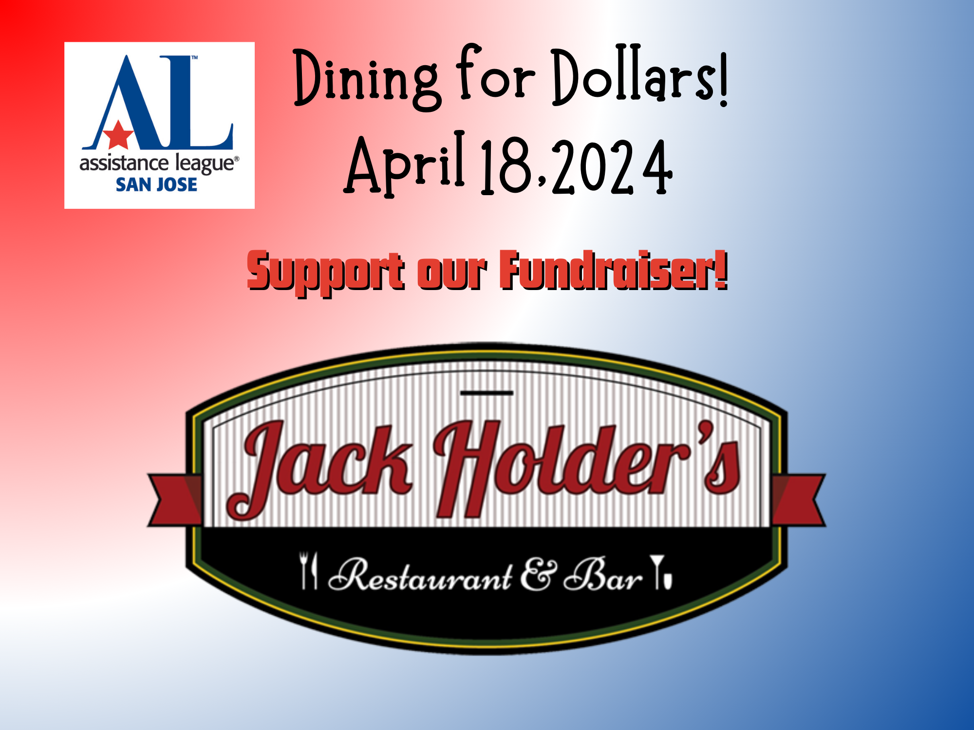 Dining for Dollars - Jack Holder's April 18