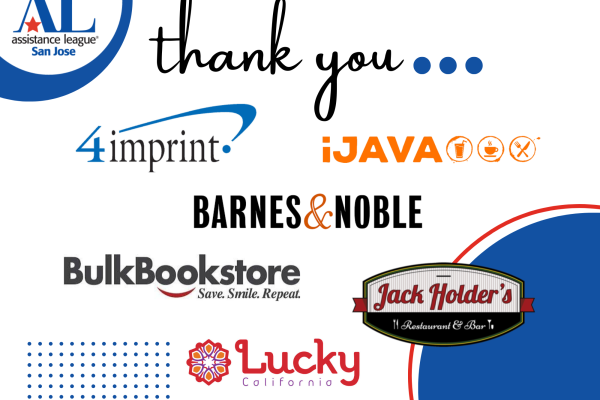 Thank you...4imprints, iJava, Barnes & Noble, BulkBooksellers, Jack Horner's, Lucky