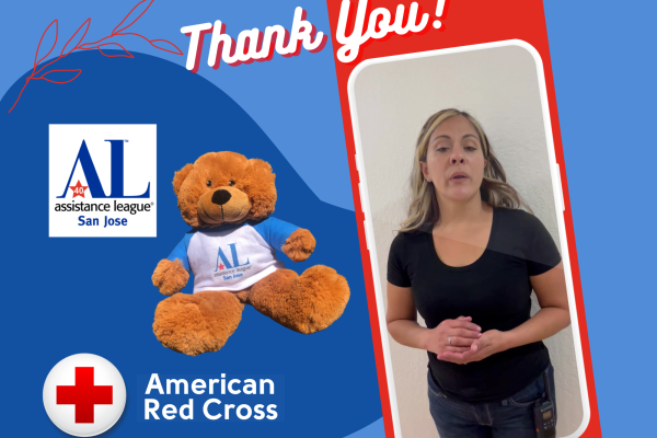 Thank You, Hug-a-Bear and American Red Cross Silicon Valley