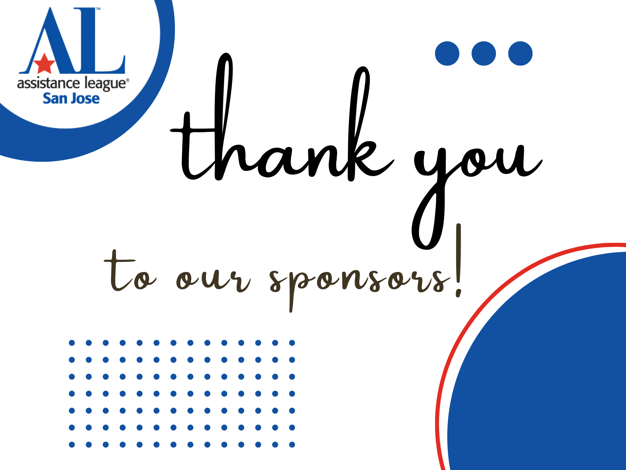 Thank you to our sponsors!