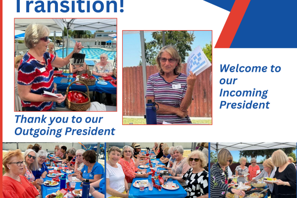 Transition! Thank You to the outgoing President and Welcome to the incoming President