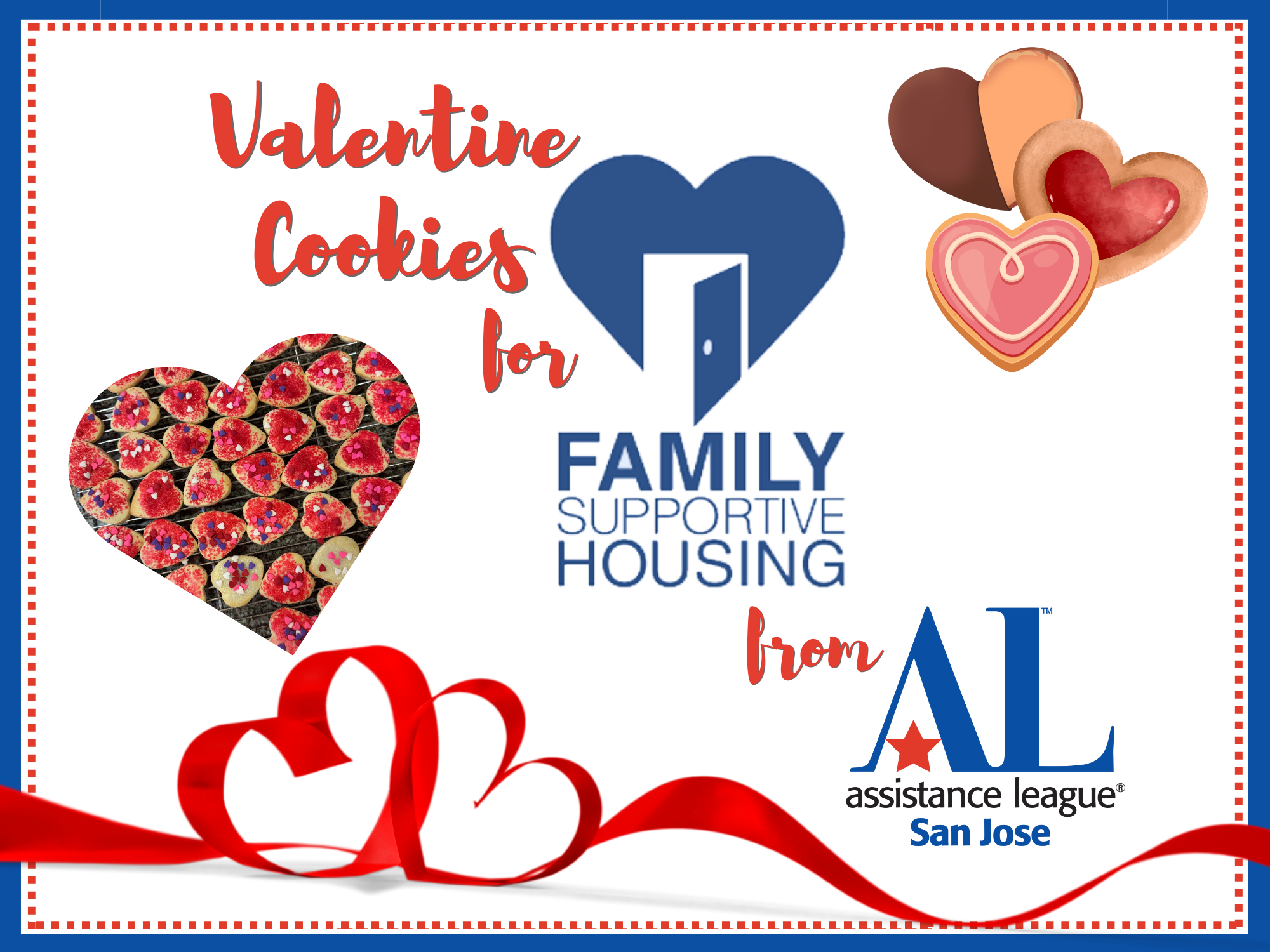 Valentine Cookies for Family Supportive Housing from AL of San Jose