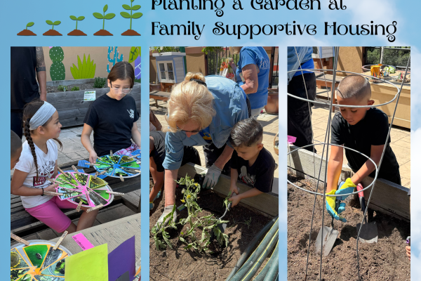 Planting a Garden at Family Supportive Housing