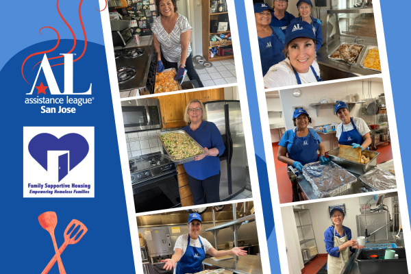 Serving Dinner at Family Supportive Housing